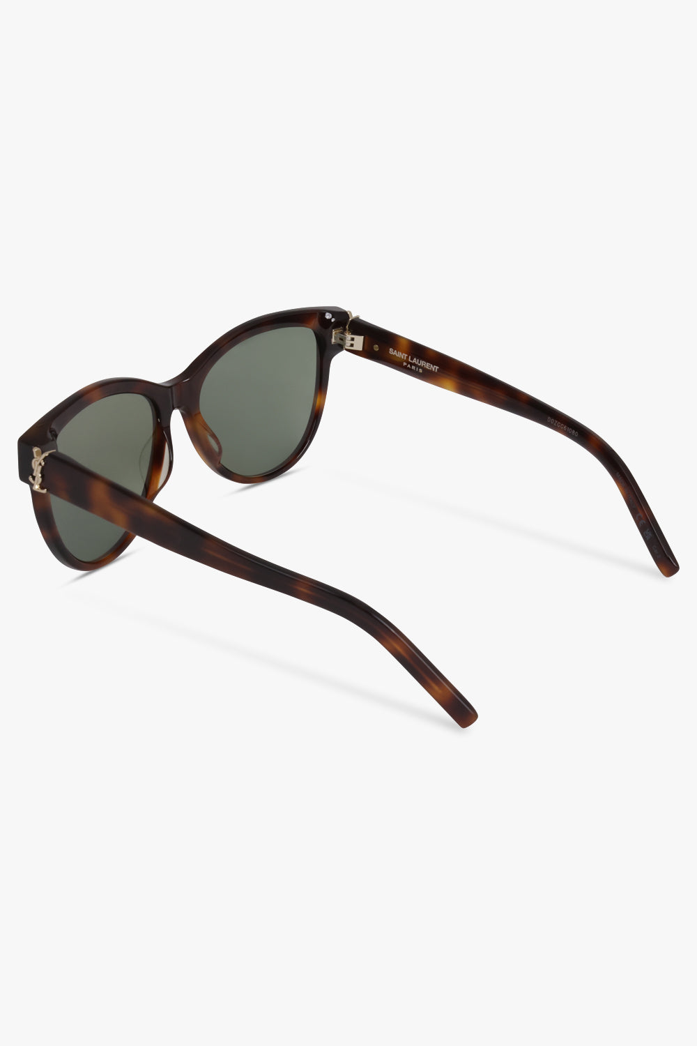 SAINT LAURENT ACCESSORIES BROWN / HAVANA-HAVANA-GREEN SL M107 Round Frame Sunglasses | Havana