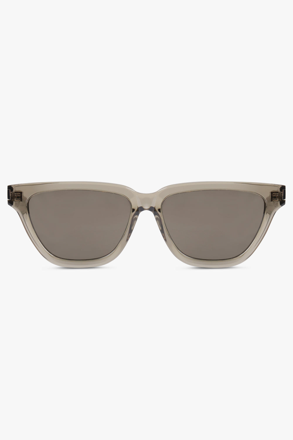 SAINT LAURENT ACCESSORIES BROWN / TRANSPARENT TAUPE/GREY Sl 462 Sulpice Classic Acetate Acetate Sunglasses | Transparent Taupe/Grey