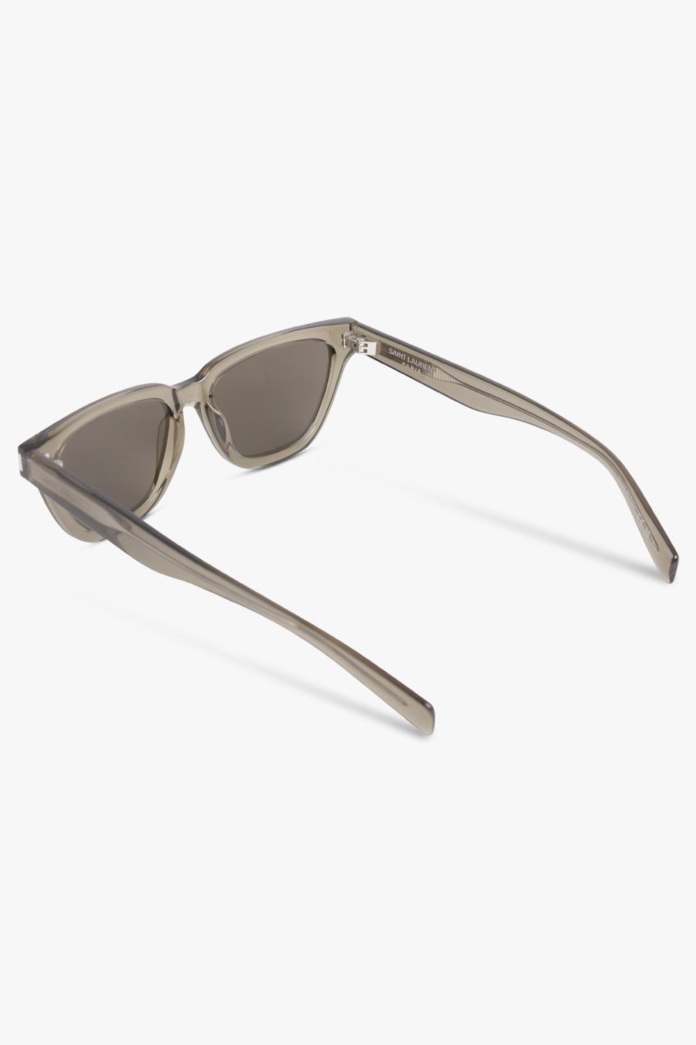 SAINT LAURENT ACCESSORIES BROWN / TRANSPARENT TAUPE/GREY Sl 462 Sulpice Classic Acetate Acetate Sunglasses | Transparent Taupe/Grey