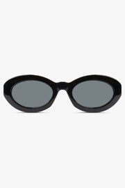 SAINT LAURENT SUNGLASSES BLACK / Black SL M136 Round Sunglasses | Black