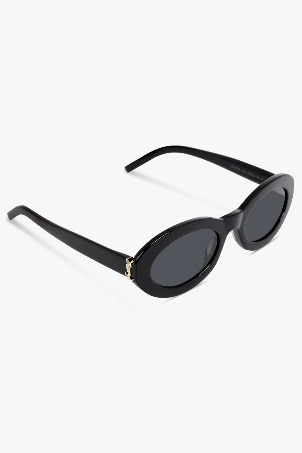 SAINT LAURENT SUNGLASSES BLACK / Black SL M136 Round Sunglasses | Black