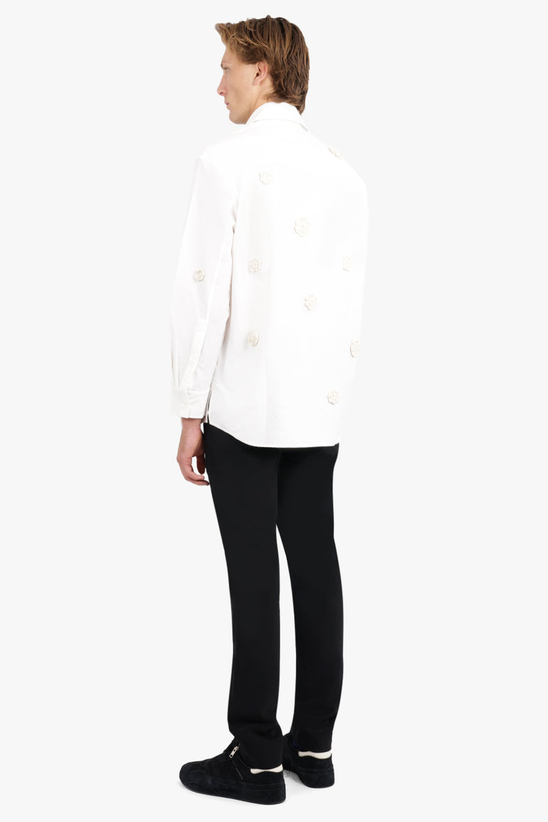 SONG FOR THE MUTE RTW L/S PLEATED BOX SHIRT | WHITE