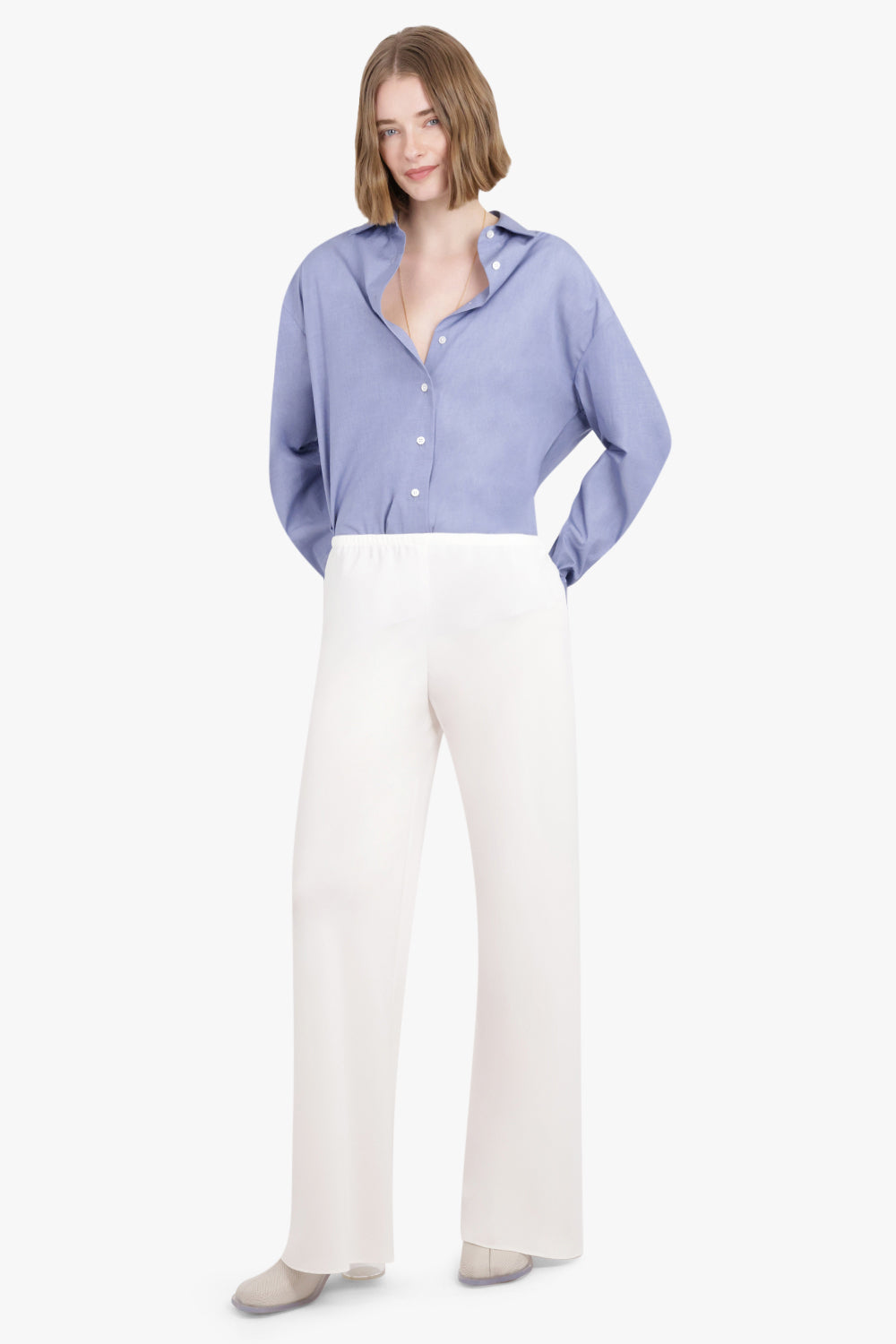 Attica Cotton Shirt | Oxford Blue – Parlour X