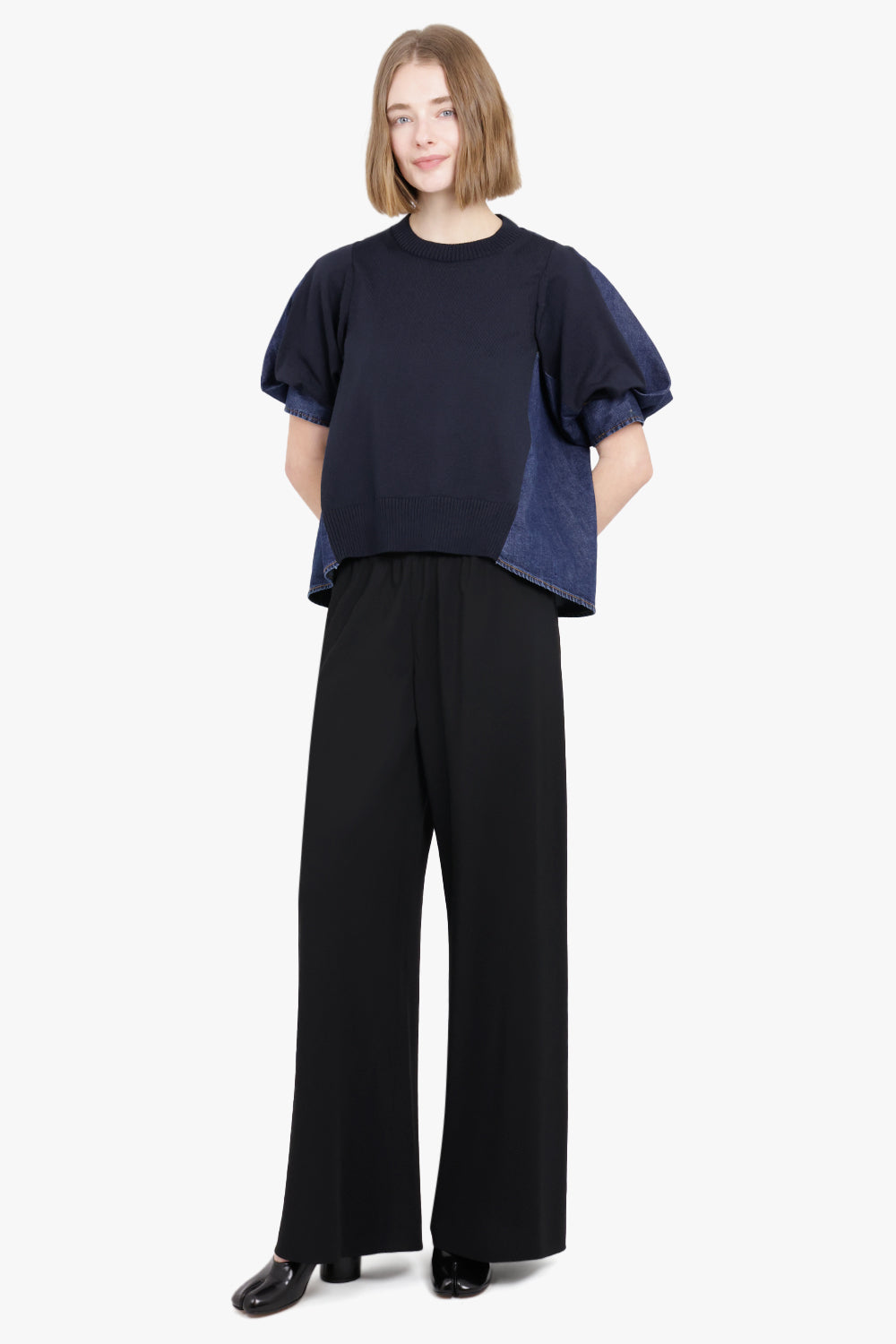 THE ROW RTW Gala Wool Wide Leg Pants | Black
