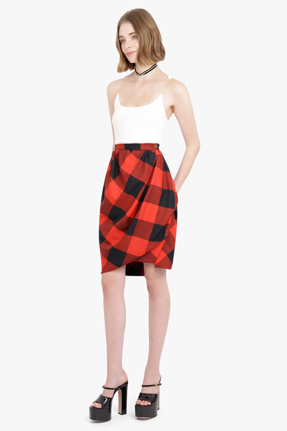 Y/PROJECT RTW Invisible Strap Tank Top | Optic White