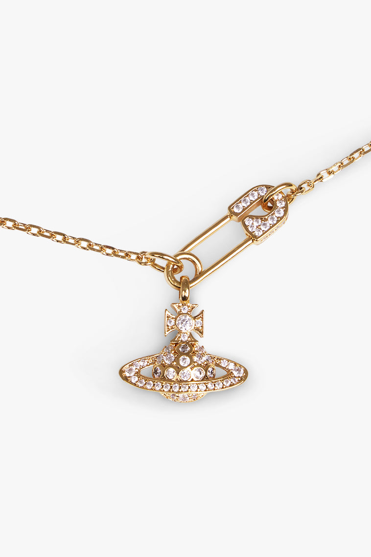 Lucrece Orb X Safety Pin Pendant | Gold – Parlour X