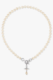 VIVIENNE WESTWOOD JEWELLERY SILVER / White/Silver Aleksa Pearl Necklace | White/Silver