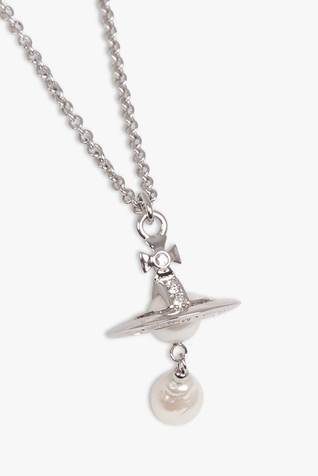 VIVIENNE WESTWOOD JEWELLERY SILVER / White/Silver Aleksa Pendant | White/Silver