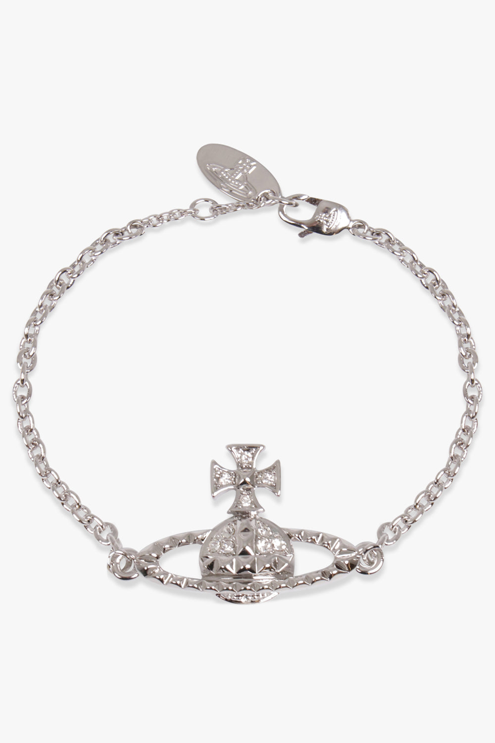 VIVIENNE WESTWOOD JEWELLRY SILVER / SILVER MAYFAIR BAS RELIEF BRACELET | SILVER