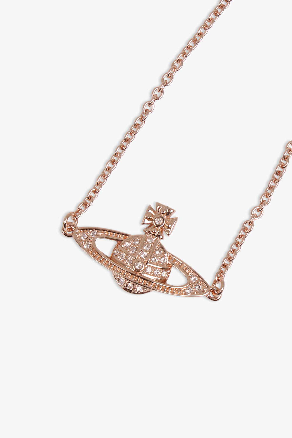 VIVIENNE WESTWOOD JEWELLRY PINK / PINK MINI BAS RELIEF CHAIN BRACELET | ROSE GOLD