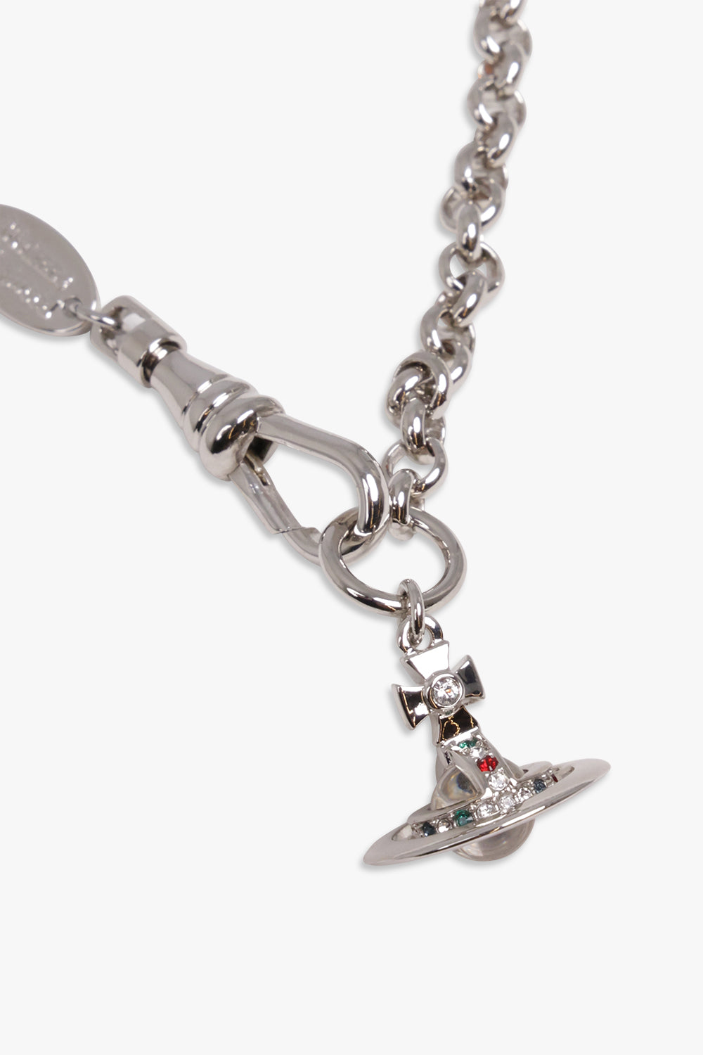 VIVIENNE WESTWOOD JEWELLRY SILVER / SILVER NEW PETITE ORB BRACELET | SILVER