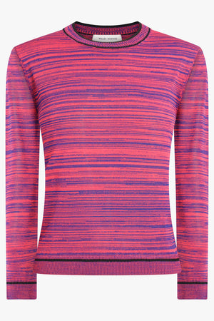 WALES BONNER RTW Steady Knit Top | Navy/Red/Purple