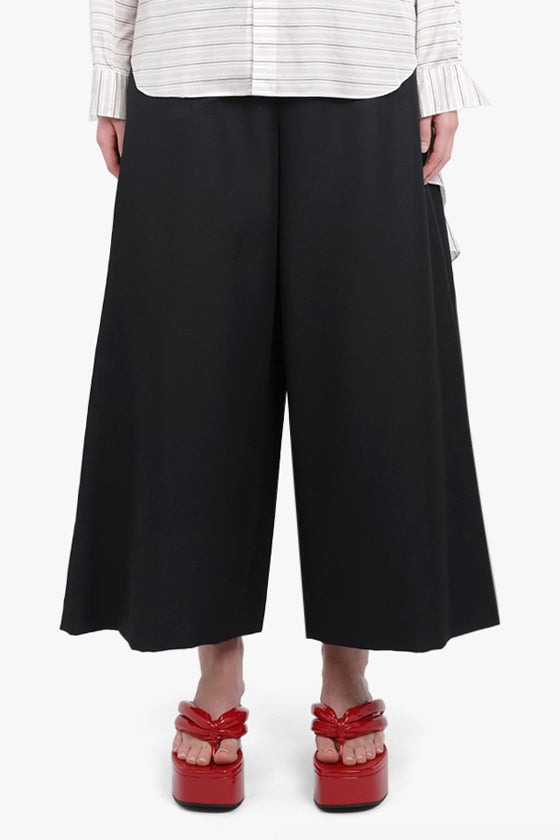 COMME DES GARCONS RTW Wide Leg Crop Pant | Black