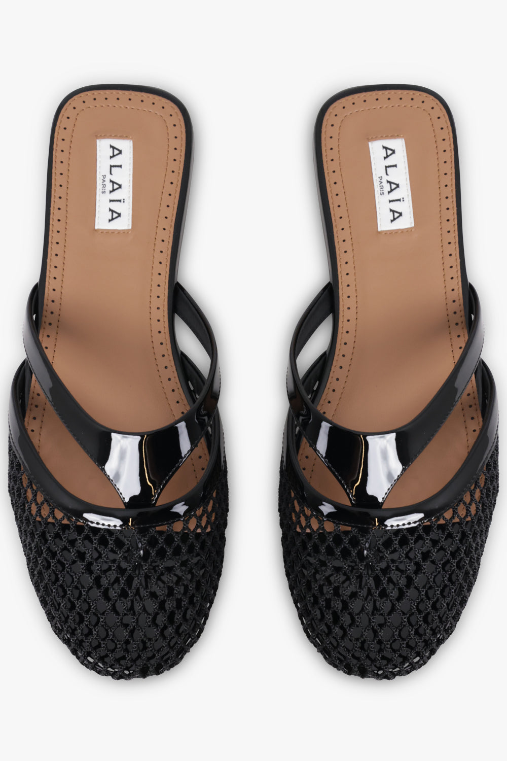 Infradito Fishnet Thong Slide | Black – Parlour X