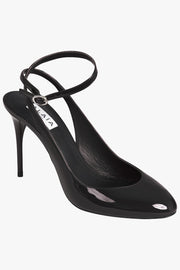 ALAIA SHOES Slingback Patent 90mm Closed Slingback Heel | Black