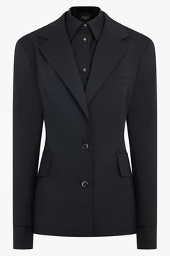 AWAKE MODE RTW 3 In 1 Structured Shoulder Single Breasted Jacket | Black