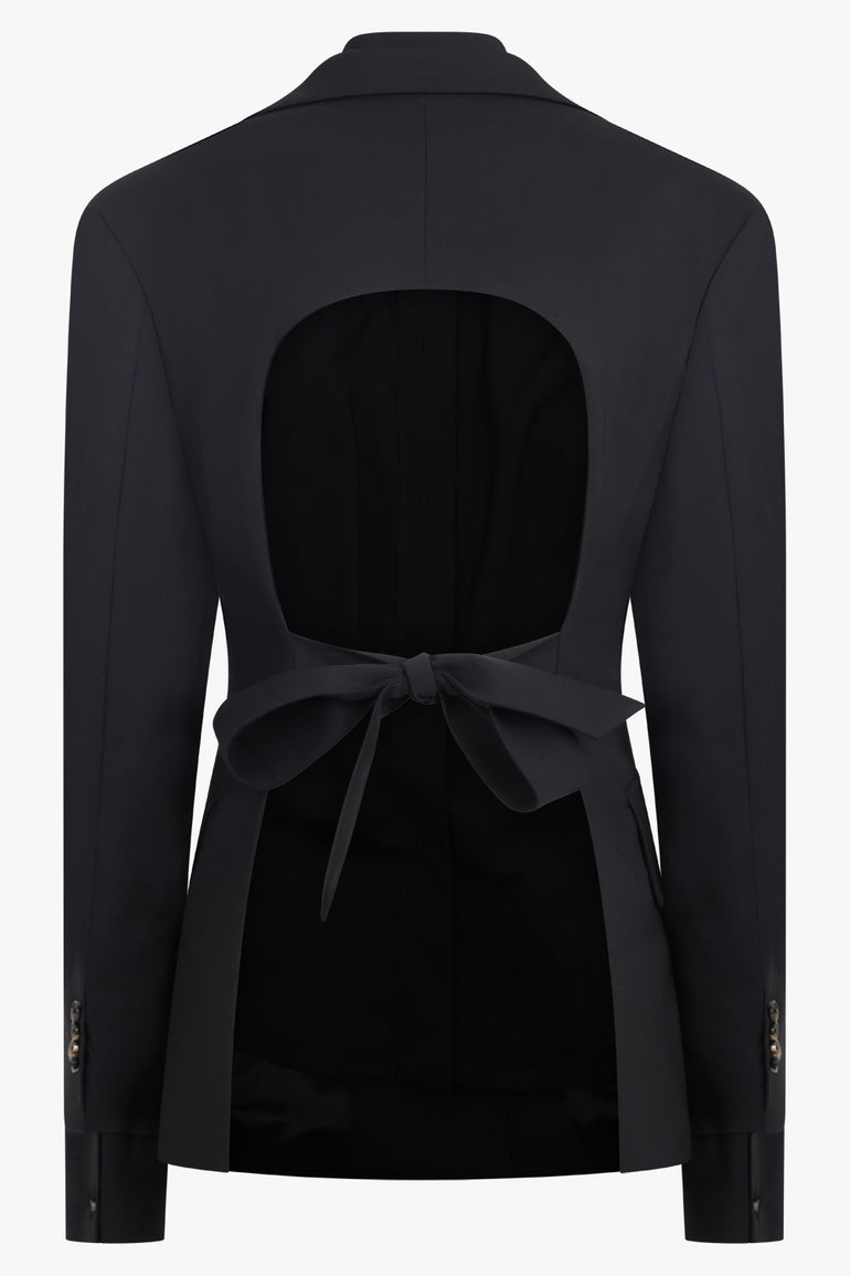 AWAKE MODE RTW 3 In 1 Structured Shoulder Single Breasted Jacket | Black