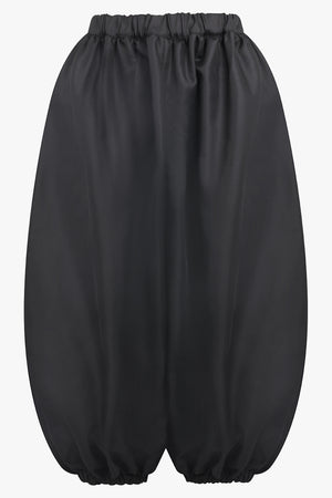 COMME DES GARCONS RTW Elastic Gathered Waist Balloon Pant With Cuff | Black