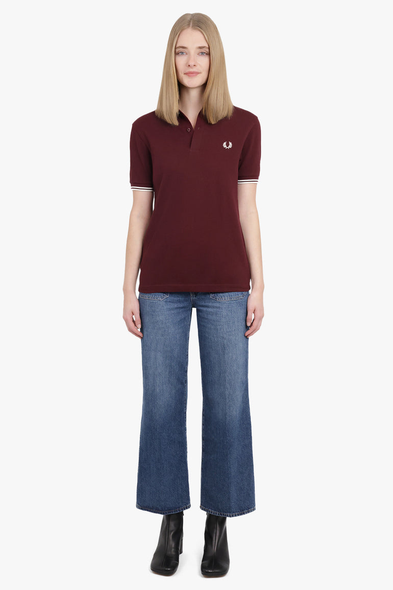 COMME DES GARCONS SHIRT RTW Fred Perry 'Strong Will' S/S Polo Shirt | Burgundy