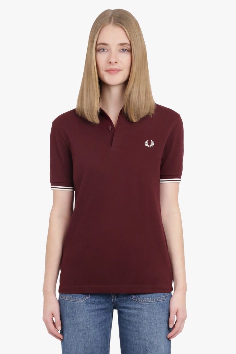 COMME DES GARCONS SHIRT RTW Fred Perry 'Strong Will' S/S Polo Shirt | Burgundy
