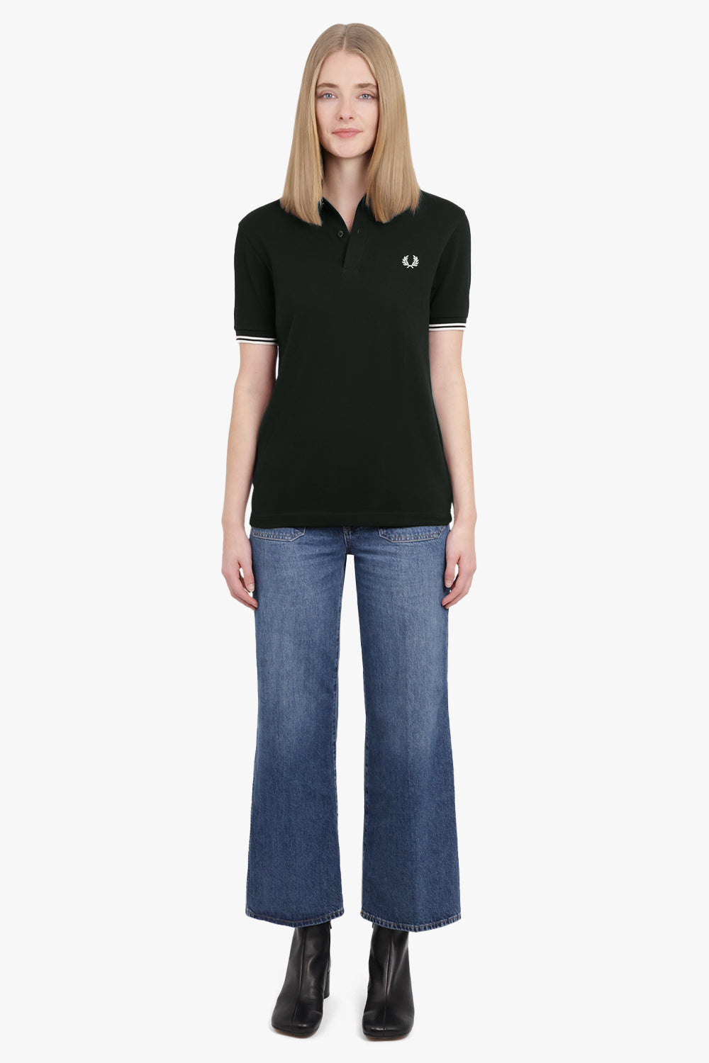 COMME DES GARCONS SHIRT RTW Fred Perry 'Strong Will' S/S Polo Shirt | Green