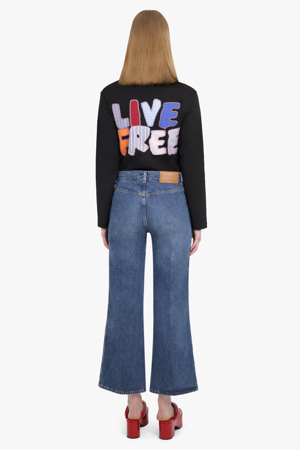 COMME DES GARCONS SHIRT RTW Live Free' L/S T-Shirt | Black
