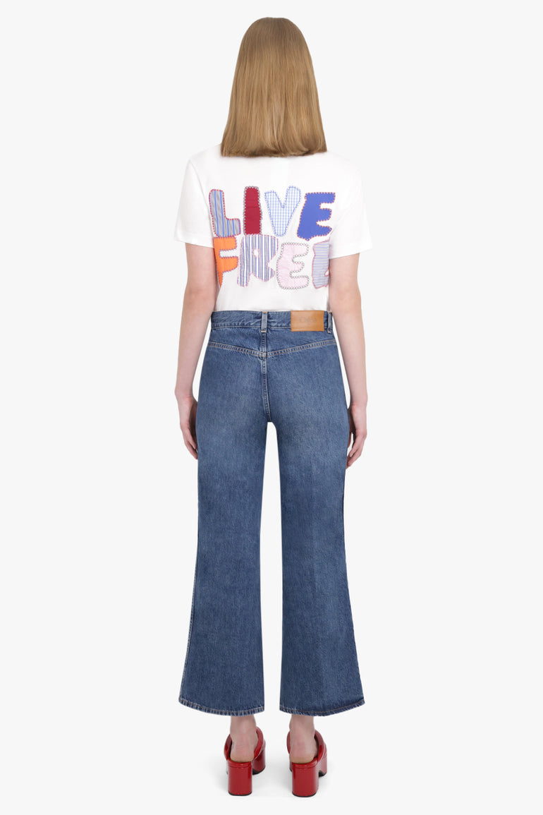 COMME DES GARCONS SHIRT RTW Live Free' S/S T-Shirt | White