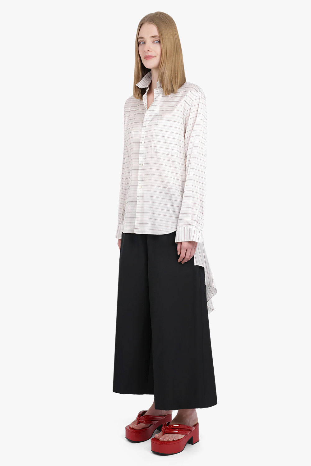 COMME DES GARCONS RTW Wide Leg Crop Pant | Black