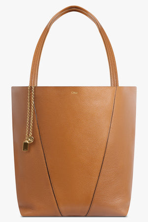 CHLOE BAGS TAN / CLAY BROWN Large Spin Bag | Clay Brown