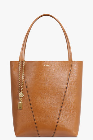 CHLOE BAGS TAN / CLAY BROWN Medium Spin Bag | Clay Brown