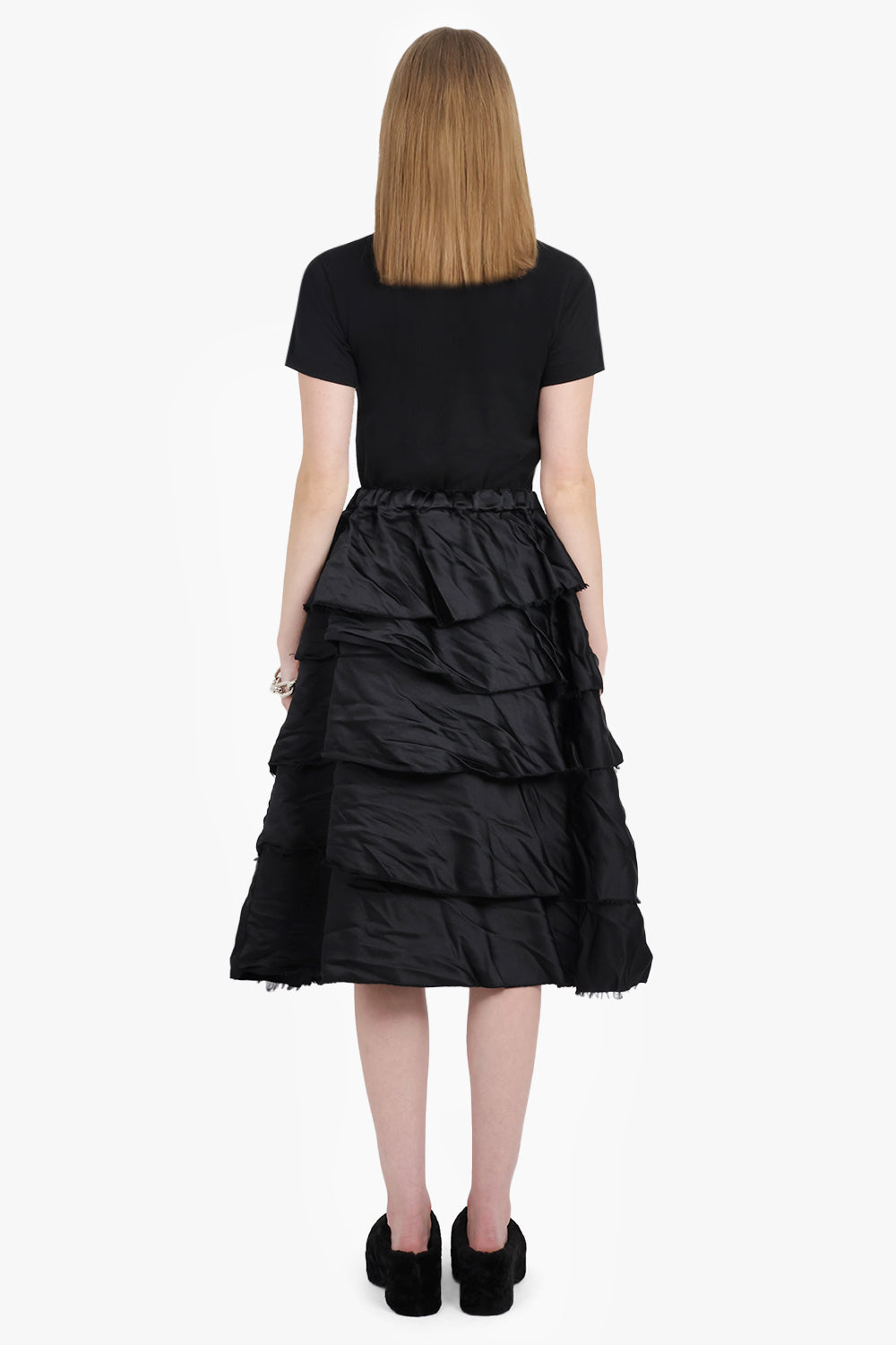 COMME DES GARCONS BLACK RTW X Filip Pagowski S/S Cat Print T-Shirt | Black/White