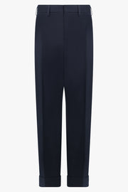 DRIES VAN NOTEN RTW Cuffed Pant | Navy