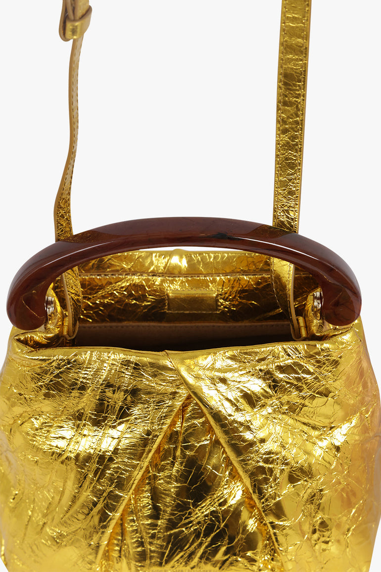 Mini Resin Handle Bag Gold – Parlour X
