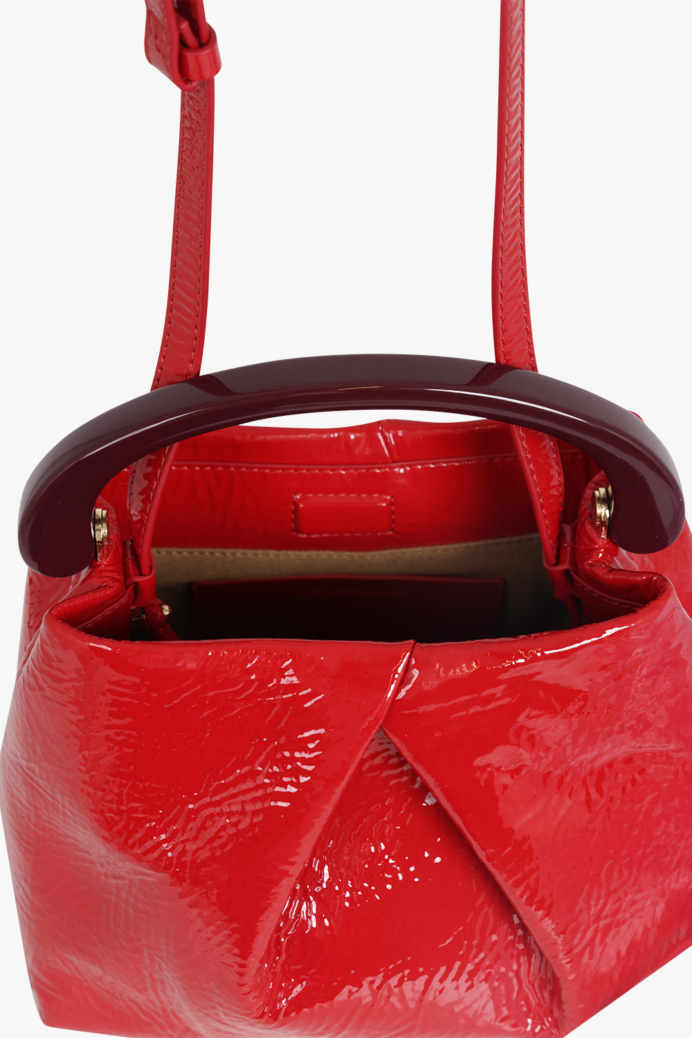 Mini Resin Handle Bag | Red – Parlour X