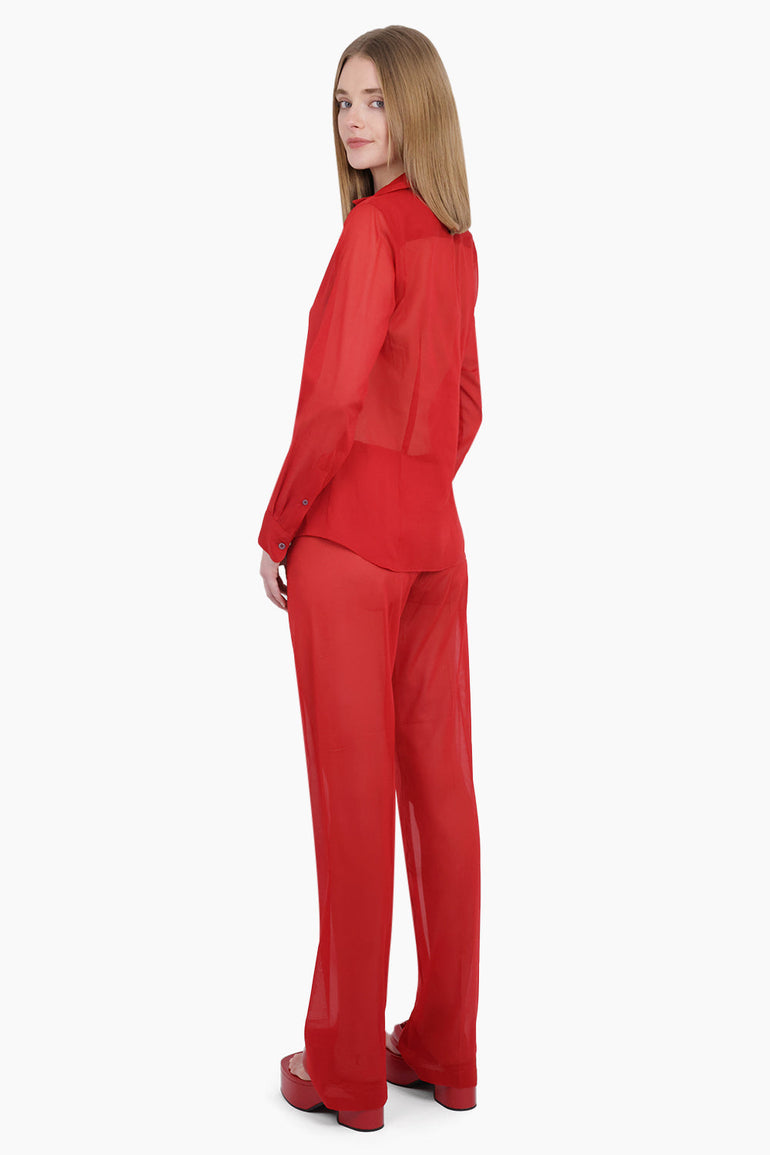 DRIES VAN NOTEN RTW Pachas Relaxed Fit Pant | Red