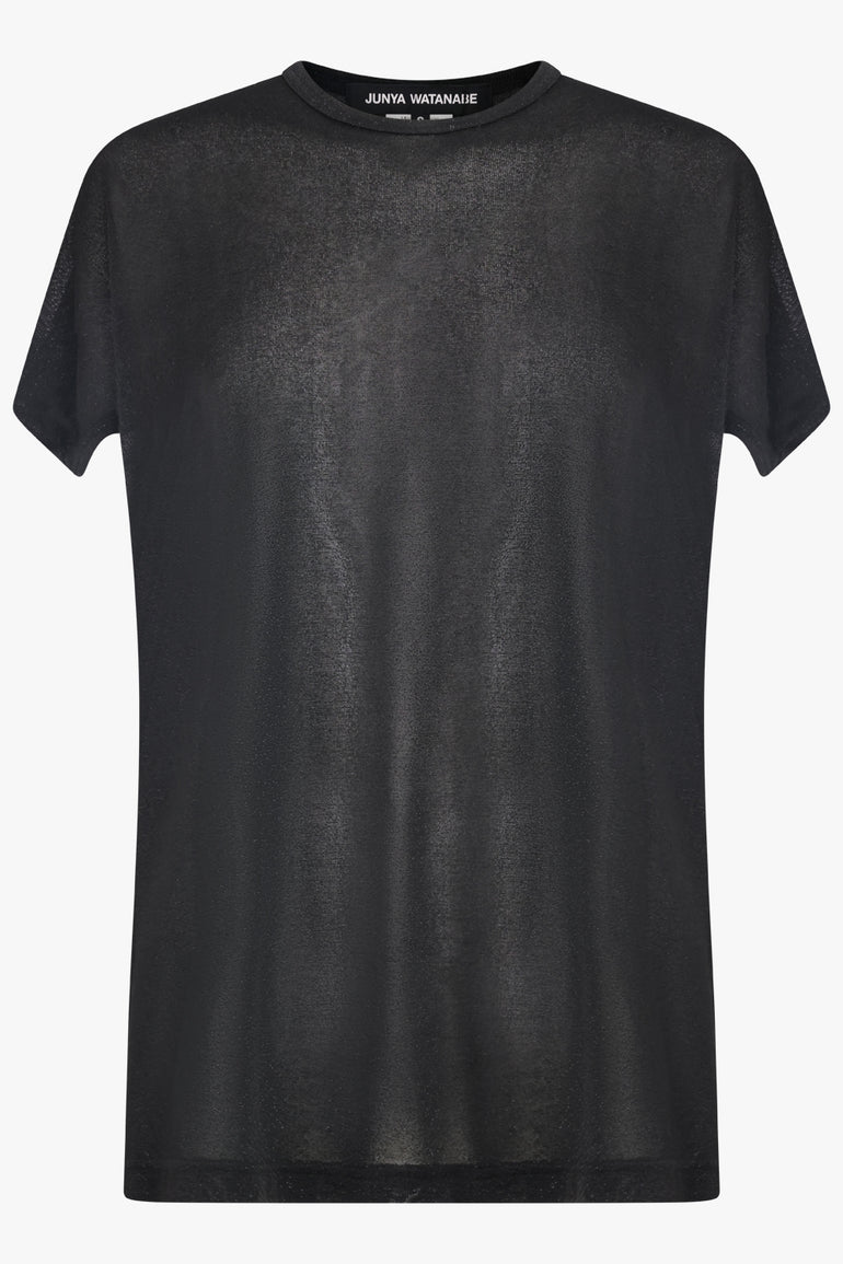 JUNYA WATANABE RTW Glitter S/S Relaxed Top | Black