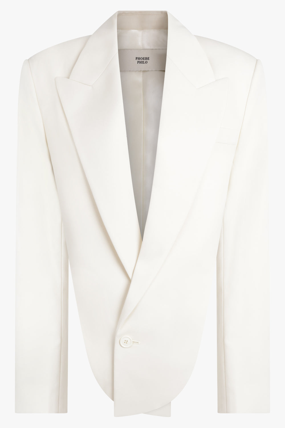 PHOEBE PHILO RTW Back Cut out Tailored Single Breasted Jacket | Cream