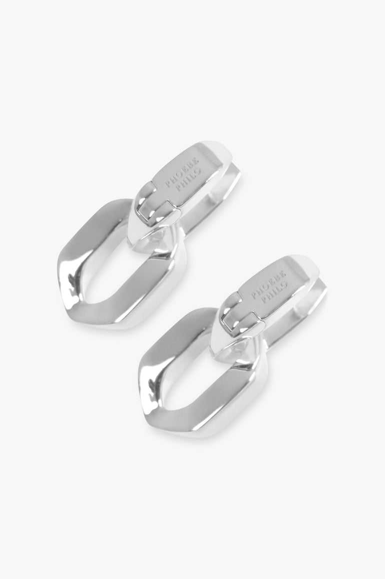 PHOEBE PHILO JEWELLERY SILVER / Silver Chain Link Earrings | Silver