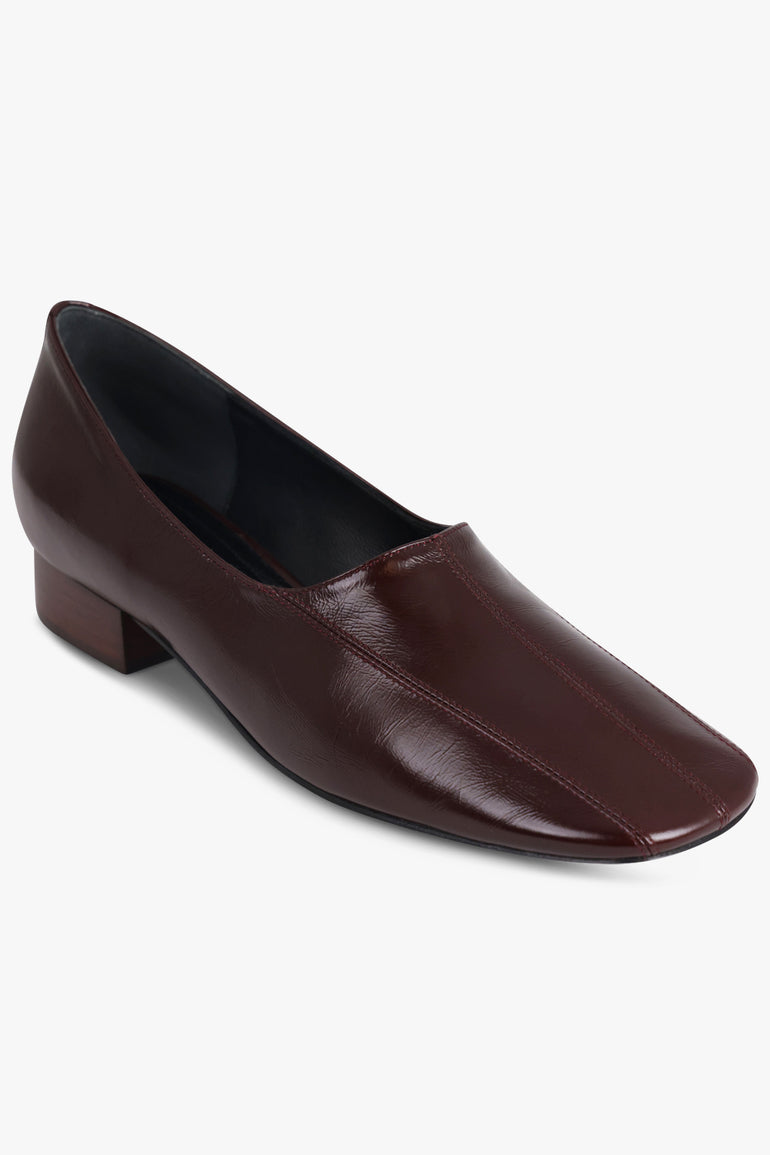 PHOEBE PHILO SHOES Club Closed Flat Slipper | Oxblood