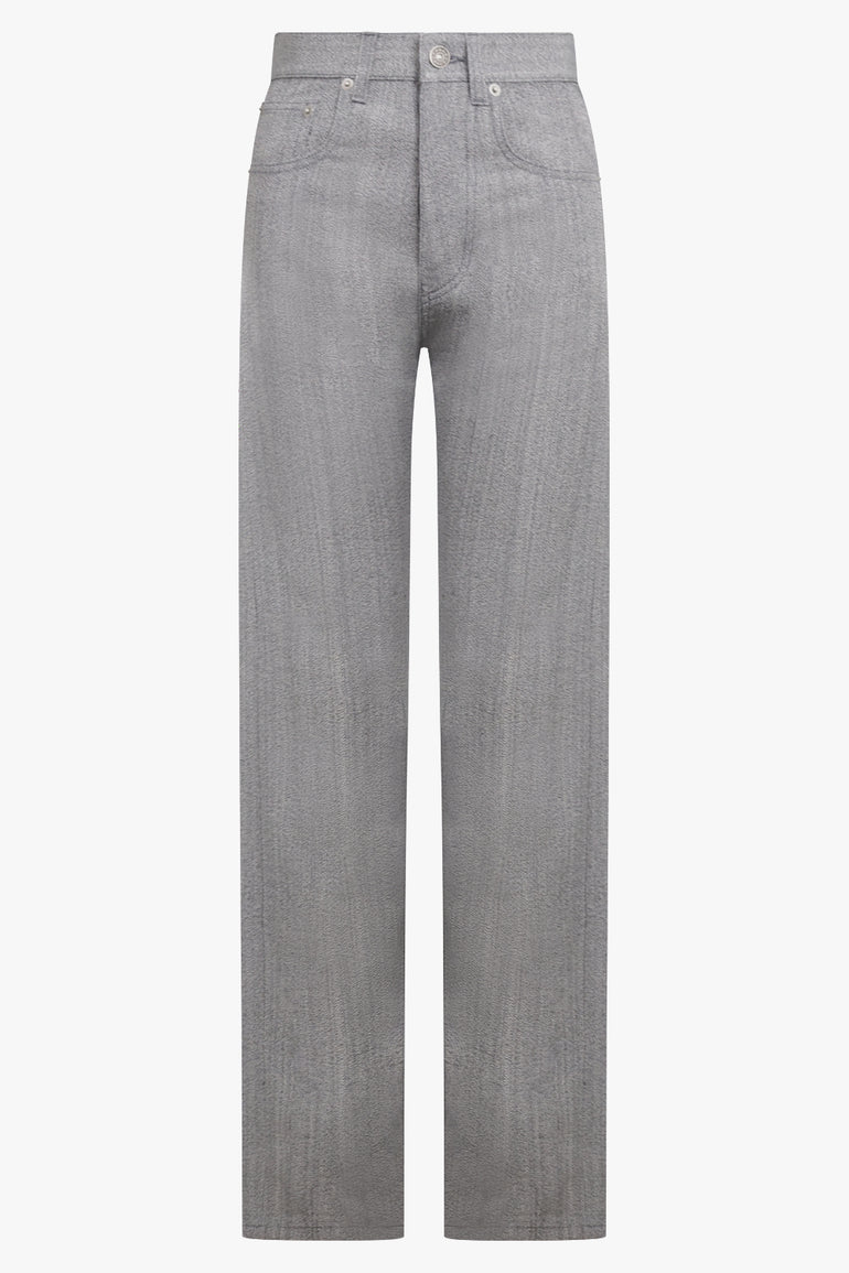 PHOEBE PHILO RTW Jean Style Tapered Leg Pant | Blue Grey
