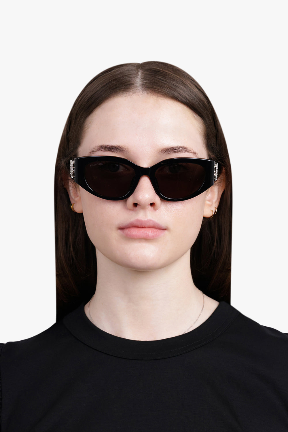 BB0324SK Rounded Cat Eye Sunglasses | Black/Grey – Parlour X