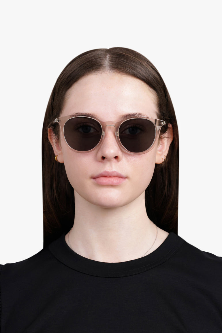 SAINT LAURENT ACCESSORIES BEIGE SL 488 SUNGLASSES | CREAM