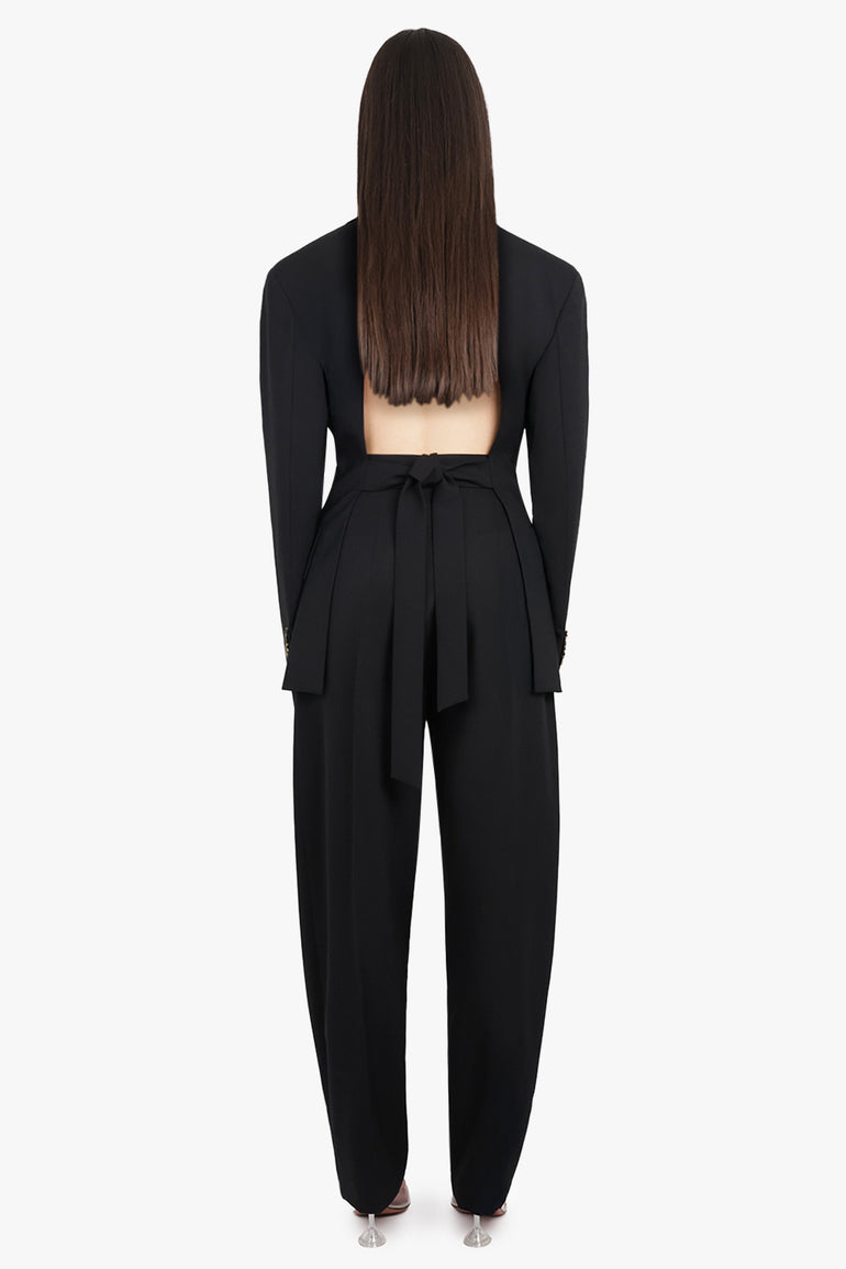 AWAKE MODE RTW Slit Detail Tapered Pant | Black