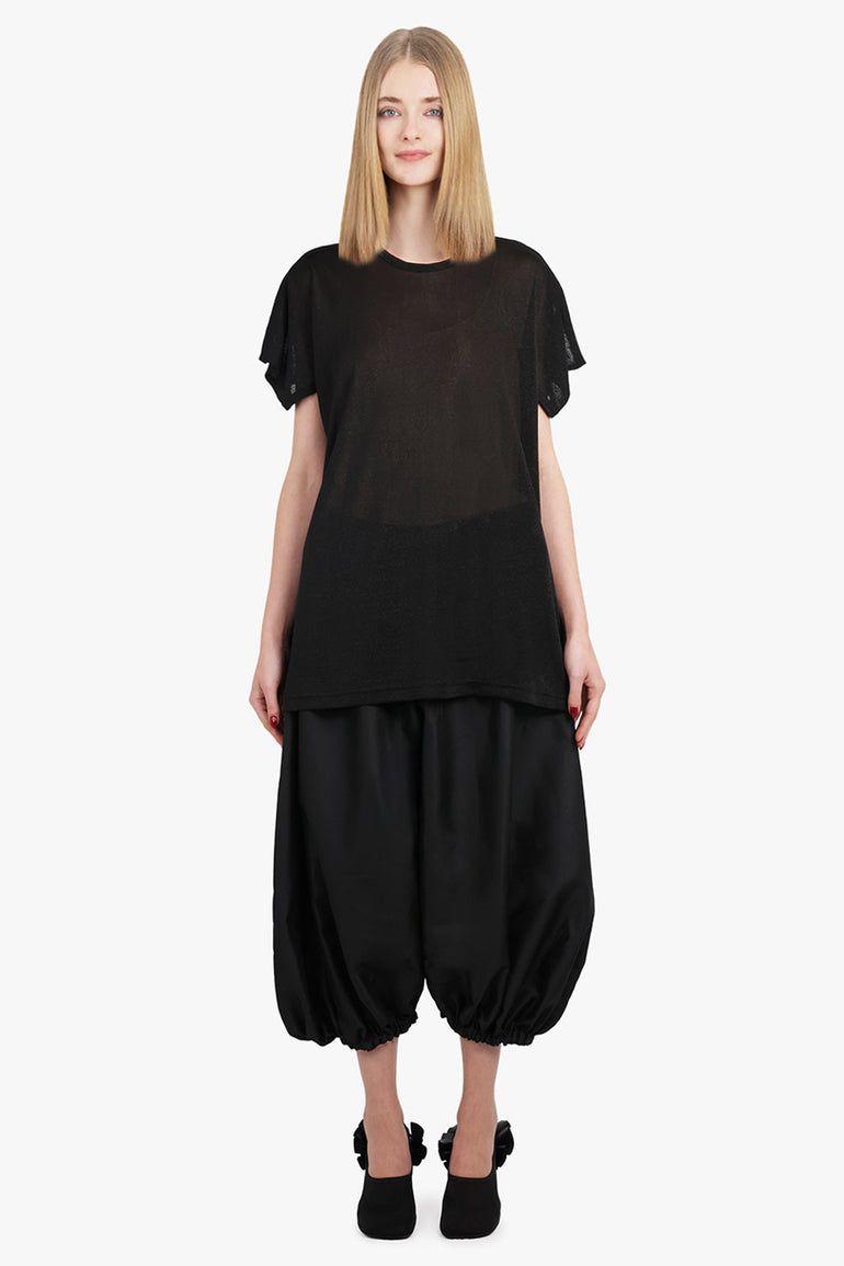 JUNYA WATANABE RTW Glitter S/S Relaxed Top | Black