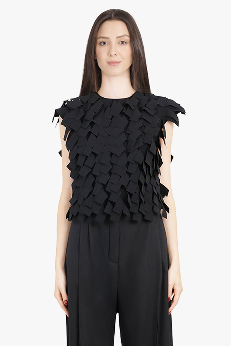 AWAKE MODE RTW Multi Rectangle Floating S/S Top | Black