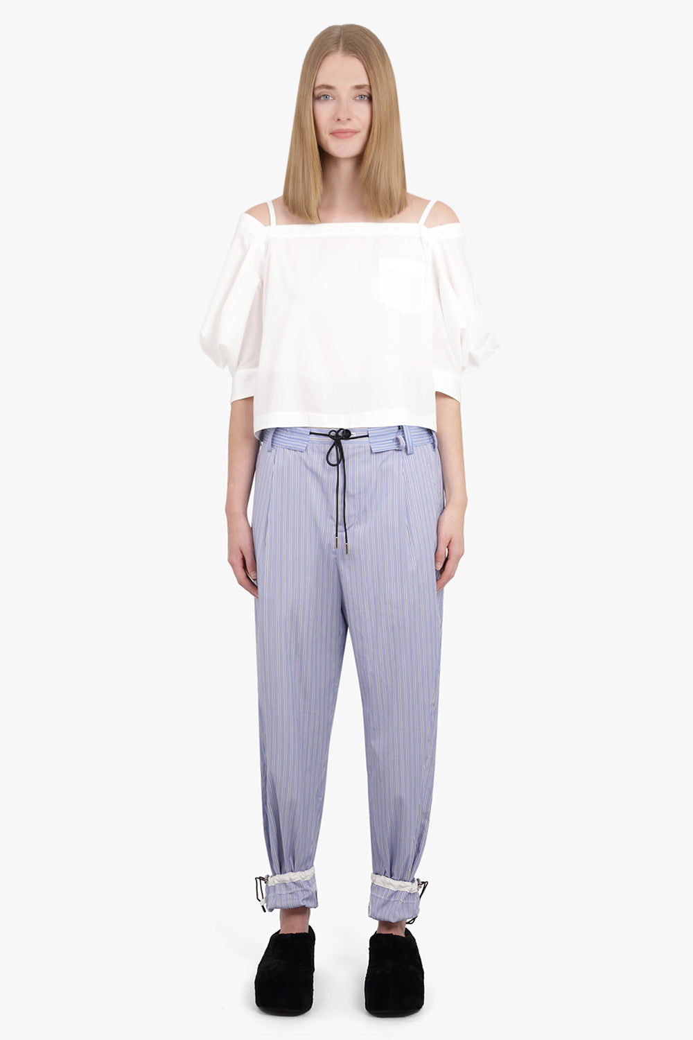 SACAI RTW THOMAS MASON JOGGER PANT | LIGHT BLUE STRIPE