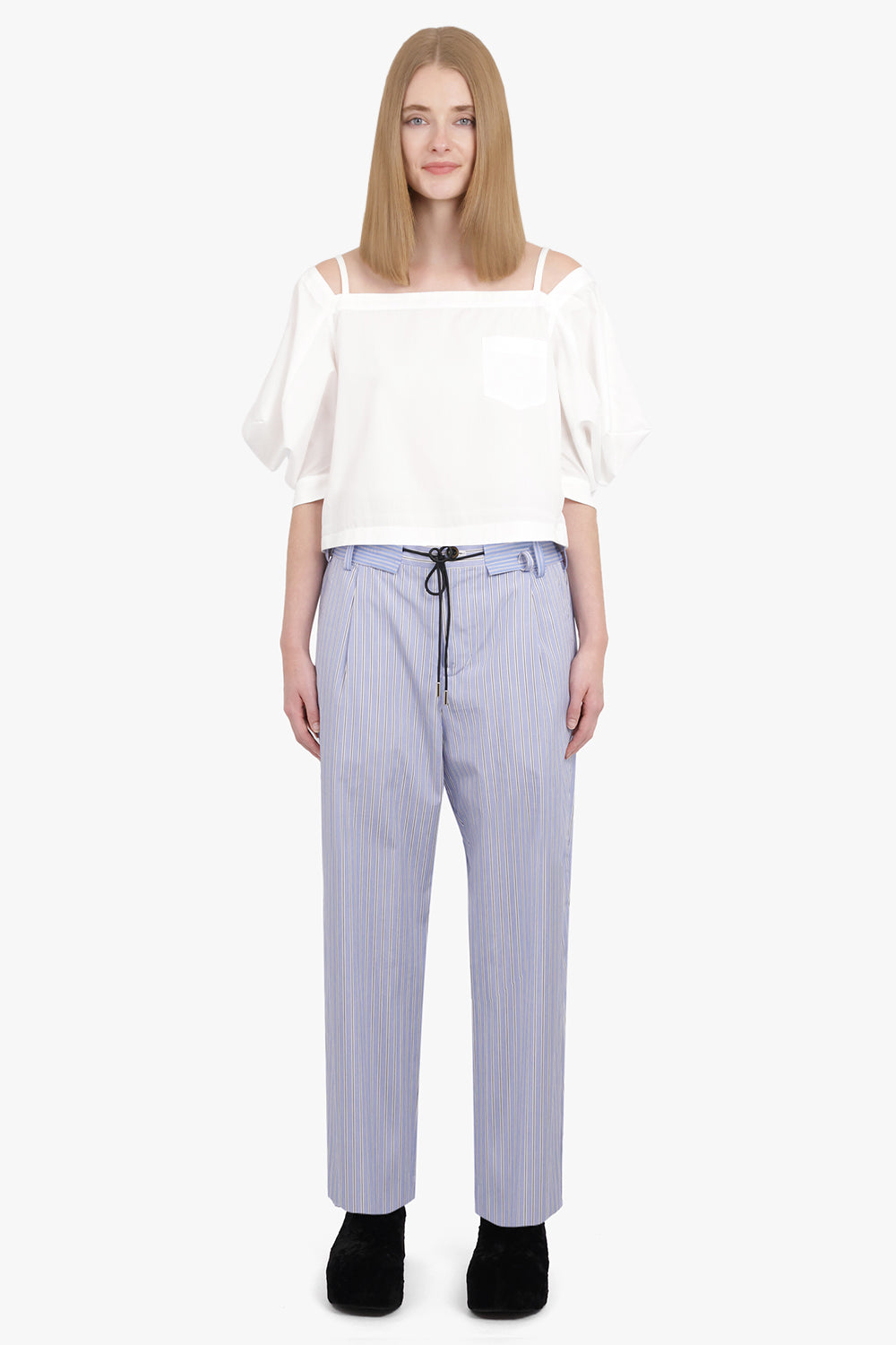 SACAI RTW THOMAS MASON JOGGER PANT | LIGHT BLUE STRIPE
