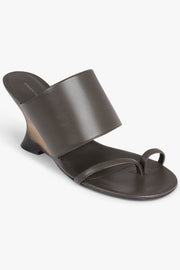 DRIES VAN NOTEN SHOES Sculptural Wedge 75mm Mule | Brown