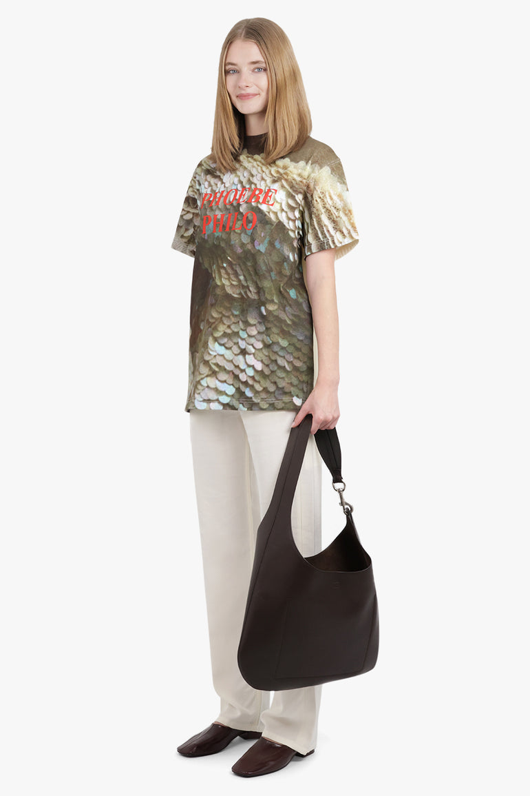 PHOEBE PHILO RTW Sequin Print Logo S/S T-Shirt | Multi