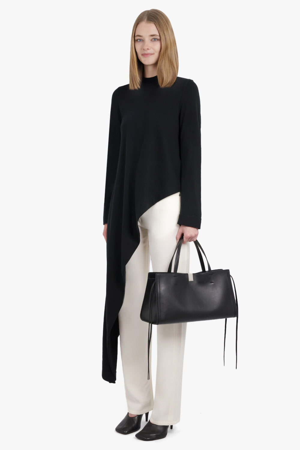 PHOEBE PHILO BAGS BLACK / Black Small Kit Cabas Tote Bag | Black